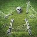 Halloween Decorations Skeleton Groundbreaker Skeleton 8pcs Skeleton Coming out of Ground for Yard, Lawn, Garden, Graveyard Party Supplies Outdoor Skeleton Decorations (Tombstone not included)