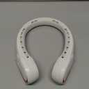 FrSara Neck Fan, Portable Personal Fan Strong Wind, 5200mAh, Air Volume,360 Cooling, No Hair Twisting, Air Volume On 2 Sides, Non-Slip, Quick Charge, Long Use Time, Birthday Gift for Women, Dad, Men (White)