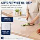 Wesiti Clear Acrylic Cutting Board with Counter Lip, 47" x 22", Extra Large