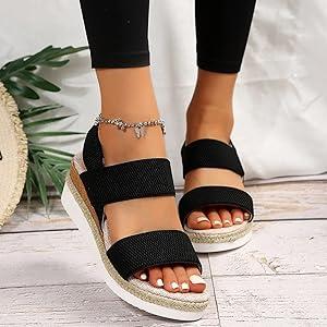 Sandal Heel Diamond Style Size 8 1/2 Black Womens