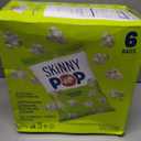 SkinnyPop Popcorn, Original, Whole Grain, Dairy-Free Snack, 0.65oz Bags (6ct) (EXP 01/30/27)
