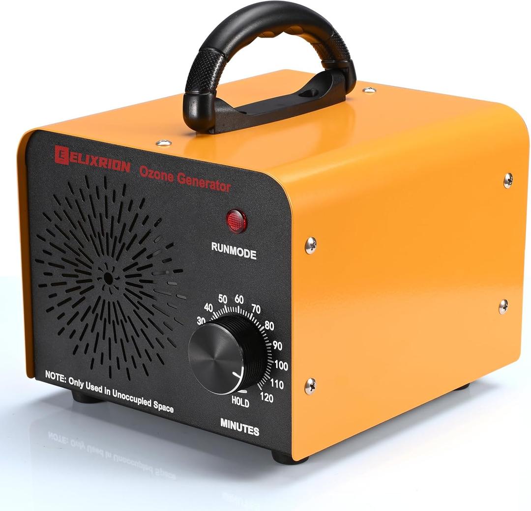 Ozone Generator  80,000mg/h High-Capacity O3 Air Purifier for Odor Control Home, Kitchen, Car, Office, Basement, Pets, and Smoke  Covers Up to 6,000 Sq Ft