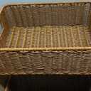 2 Pcs Baking Pan Holder 9x13 Aluminum Foil Carriers,Platic Wicker Foil Serving Baskets Hot Dish Carrier Decorative Container Serving Trays for Foil Pan Bakeware Casserole Dish