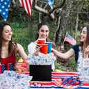 2 x MR FIVE 60 Sheets Blue American Buildings Tissue Paper Bulk,14" x 20",Blue Iconic Buildings Pattern Tissue Paper for Gift Bags,Blue Tissue Paper for Independence Day 4th of July Holiday Party