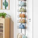 Over The Door Purse Organizer Metal 6 Tiers, Purse Storage for Closet, Hangbag Hanger for Wall, Door Organizer Hanging, Bag Hanger and Holder for Closet, for Bathroom, Pantry