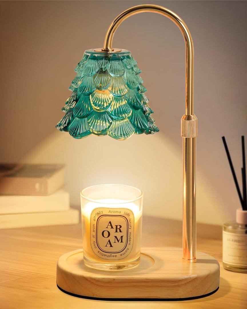 YAYIT Candle Warmer Lamp with Timer Dimmer Adjustable Height, Candle Warmer with 2 Bulbs for Jar Candles, Home Decor, for Women Birthday