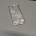 Trendy Elegent Girly Compatible with iPhone 16 Pro Case,Shining Cute Pearl Texture Soft Glitter Diamond Shockproof TPU Bumper(Butterfly,16Pro)