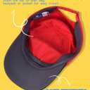 GADIEMKENSD Kaleidoscope Pattern Baseball Cap, Color Blocking, UV Protection, Breathable, for Boys and Girls (2-5T, Black Red)