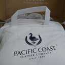Pacific Coast Goose Feather Down Fiber Comforters King Size, Extra Fluffy White Duvet Insert, Ultra-Soft, Breathable, All Season Hotel Luxury Bedding Comforters, 8 Corner & Center Loops (106"x90")