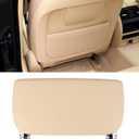 Jaronx Compatible with BMW Seat Back Pocket Cover for 5 Series F10 F11/7 Series F01 F02/X5 F15 /X6 F16, Genuine Leather Driver Side/Passsenger Side Backseat Pocket Cover Replacement-Beige