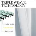 NICETOWN Blackout Curtain Panels for Bedroom, 2 Panels, W52 x L60-inch, Greyish White, Thermal Insulated Grommet Top Blackout Draperies and Drapes for Basement