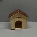 Hamiledyi Ex-Large Hamster Wooden House Natural Syrian Hamster Handcrafted Hideout Hut for Rat Mice Mouse Hedgehog Sugar Gliders