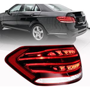 Astra Depot Replacement Tail Light For Mercedes E250 / E300 / E350 / E400 / E550 / E63 AMG Sedan Tail Lamp Assembly 2014 2015 2016 (166-60635L MB2804112, Outer Left Driver)