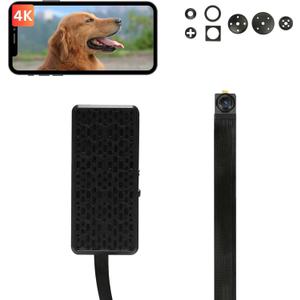 XXAXX WiFi 4K Ultra HD Camera, Video Cam with Detection, App Control, Cloud & SD Storage, 800mAh Battery, Video-only