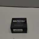 BAITEYOU Stainless Steel Watch Band with Case Compatible with Apple Watch band Ultra 3 2 1 49mm, Rugged Strap with Metal Protective Bumper Cover for iWatch Bands Men (Black)