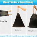 10 Gallon Drawstring Trash Bag Garbage Bag Trash Can Liner,0.9 Mil,90 Count (Black, 10 Gallon)