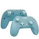 QRD Junior E5 Wireless Controller for Switch/Lite/OLED/Switch 2 Windows PC Mac iOS Andoird,6 Axis Gyro,TURBO (Switch Controller Blue*2PCS)