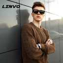 LINVO Polarized Sunglasses for Men Womens Driving Sun glasses Shades 80's Retro Style Design Square