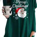 Dokotoo Womens Fall Dresses Long Sleeve Pullover Tunic Tops Crewneck Sweatshirt Dress Casual Mini Dresses (M)