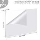 Roowest 2 Pcs 18 x 24 Inch, 3/16 Inch Thick Clear Acrylic Sheet Plastic Sheet Cut to Size Acrylic Board Panel for Craft Engraving Display