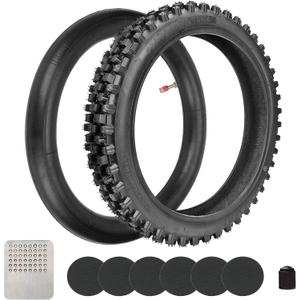 GREHUA 60/100-14 2.50-14 Front Tire and Inner Tube for KLX110 CRF110 KX65 XR70 SSR125 Tuttio Soleil01 110cc 125cc CRF70 KX60 KX110 JR80 RM65 TTR90 TTR110 PW80 Pit Dirt Bike Off Road Motocross Parts