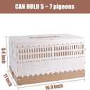 Plastic Foldable Pigeon Cage with Handle, M, Three Doors