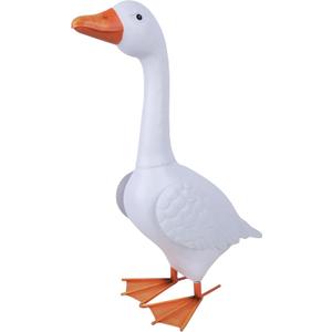 20" Large Porch Goose Statue,Metal Goose Garden Outfit Decor, 23 Inches