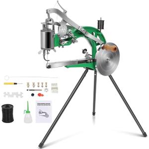 Leather Sewing Machine, Manual Cobbler Sewing Machine Leather, Shoe Repair Machine with Dual Cotton Nylon Line Canvas for Shoe Tents and Belt