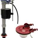 Fluidmaster K-400H-040-T5 PerforMAX Fill Valve and 3-Inch Flapper Toilet Repair Kit, Multicolor