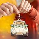 3 x Wedding Gifts 2025, First Christmas Married Ornament, Mr and Mrs Gifts As Engagement Gift for Newlyweds, Wooden Ornaments for Christmas Tree Decorations, Just Married Gift for Couple