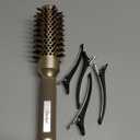 Sndyi Small Round Brush for Blow Out, Nano Thermal Ceramic Ionic Round Hair Brush with Boar Bristles, Boost Shine & Volume, For Short Hair with Quick Blow Drying & Salon Styling - 2.3'', Barrel 1.3''