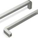 homdiy 10 Pack 5in Cabinet Pulls Brushed Nickel Cabinet Handles Stainless Steel Kitchen Cupboard Handles Cabinet Handles, 5" Hole Center (5in Hole Centers)