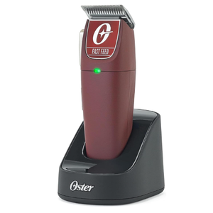 Oster Professional Cordless Hair Clippers, Fast Feed for Barbers and Hair Cutting with Detachable Blade, Burgundy