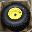 GICOOL (2 Pack) 15x6.00-6 Tubeless Tire and Wheel, 3" Offset Hub, 3/4" Bearing, 4 Ply, 15x6-6 Replacement Riding Lawn Mower Front Tires, Compatible with 100 and 300 Series John Deere Riding Mowers