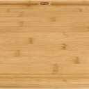 Dexas Prep-Tech Home Chef Bamboo Cutting Board with Integrated Tablet Holder Groove, 12x16 Inches