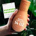 4 Pcs Ollas Terracotta Watering Pots Large - 14 Oz Terracotta Self Watering Globes For 1-week Easy To Refill - Clay Garden Olla Pots Plant Waterers While On Vacation Outdoor & Indoor [4pcs Large 14oz]