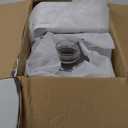 Sfozstra Dog Water Bowl Dispenser: 9L Large Automatic Gravity Pet Light Gray Water Dispenser - Stainless Steel Bowl - BPA-Free for Multiple Pets