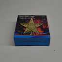 Christmas Tree Topper Lighted with 6 Pattern Projection Patterns, Christmas Star Tree Topper Built-in LED Rotating Lights, 3D Glitter Dynamic Projection for Christmas Tree Decor(Gold)