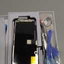 Brinonac for iPhone 11 Pro Screen Replacement Kit, 5.8" Full HD Retina LCD Display COF Touch Screen Digitizer Assembly Set with Repair Tools, Waterproof Adhesive, Tempered Glass (Black)