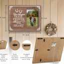 SRADMO Horse Pet Memorial Picture Frame,You Left Your Hoof Prints Forever on My Heart 108 inch Rustic Wooden Tabletop Photo Frame,Sympathy Gifts for Loss Of Horse,Passed Away Horse Memorial Gifts