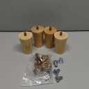 4pcs 4 Inch Wood Furniture Legs, Straight Conical Solid Wood Sofa Legs, Mid-Century Style Furniture Feet for Sofa Cabinet Table Cupboard Couch Ottoman Home DIY Projects