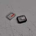 Misxi 2 Pack Tempered Glass Case Compatible for Apple Watch SE 3 (2025) SE 2 SE Series 6 Series 5 Series 4 40mm, Hard PC Screen Protector Protection Ultra-Thin Cover for iWatch, 1 Jet Black + 1 Transparent