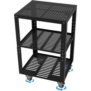 Eastrexon Planer Stand, 27.6" x 24" Tabletop, 31"- 44.7" Height Adjustable, 550 LBS Capacity Planer Table with 4 Stable Casters & Storage Space, for Most Planers, Saws, Bench-top machines, Power Tools