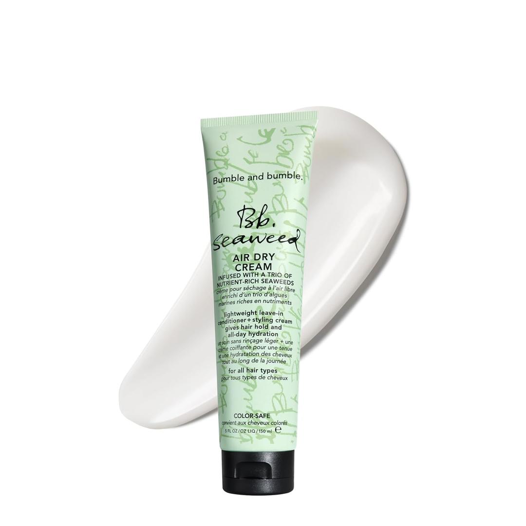 Bumble and bumble. Seaweed Nourishing Air Dry Hair Styling Cream | Leave-In Conditioner | Detangling, Hydrating, Anti Frizz, Soft Hold, Color Safe | For All Curly, Wavy, Straight Hair Types