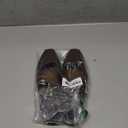 Women's Classic Retro Square Toe Flat Mary Jane Shoes Fashionable and Comfortable Walking Flat Shoes with Buckles (5, Brown)