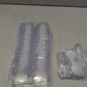 Zezzxu 100 Pack 2 oz Mini Dessert Cups with Spoons, Clear Plastic Reusable Small Square Party Serving Tiny Bowls for Individual Appetizers, Trifle, Cheesecake, Hors D'oeuvres