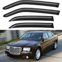 Window Visors Rain Guards Shield for 2005-2010 Chrysler 300, Out-Channel Window Vent Wind Deflectors Visors Shades for 2005-2008 Dodge Magnum