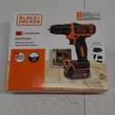 BLACK+DECKER 12V MAX Cordless Drill/Driver, Battery and Charger Included (BDCDD12C)