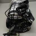 Tuanse 58 x 43 Inches Car Electric Blanket 12 Volt Heated Car Blanket with Temperature Controller and Transparent Storage Bag Cold Weather Tailgating and Emergency Kit(Black,Santa Claus)