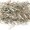 200Pcs Durable Metal Lanyard Hooks DIY Jewelry Basics Hooks Zipper Pull Id Card